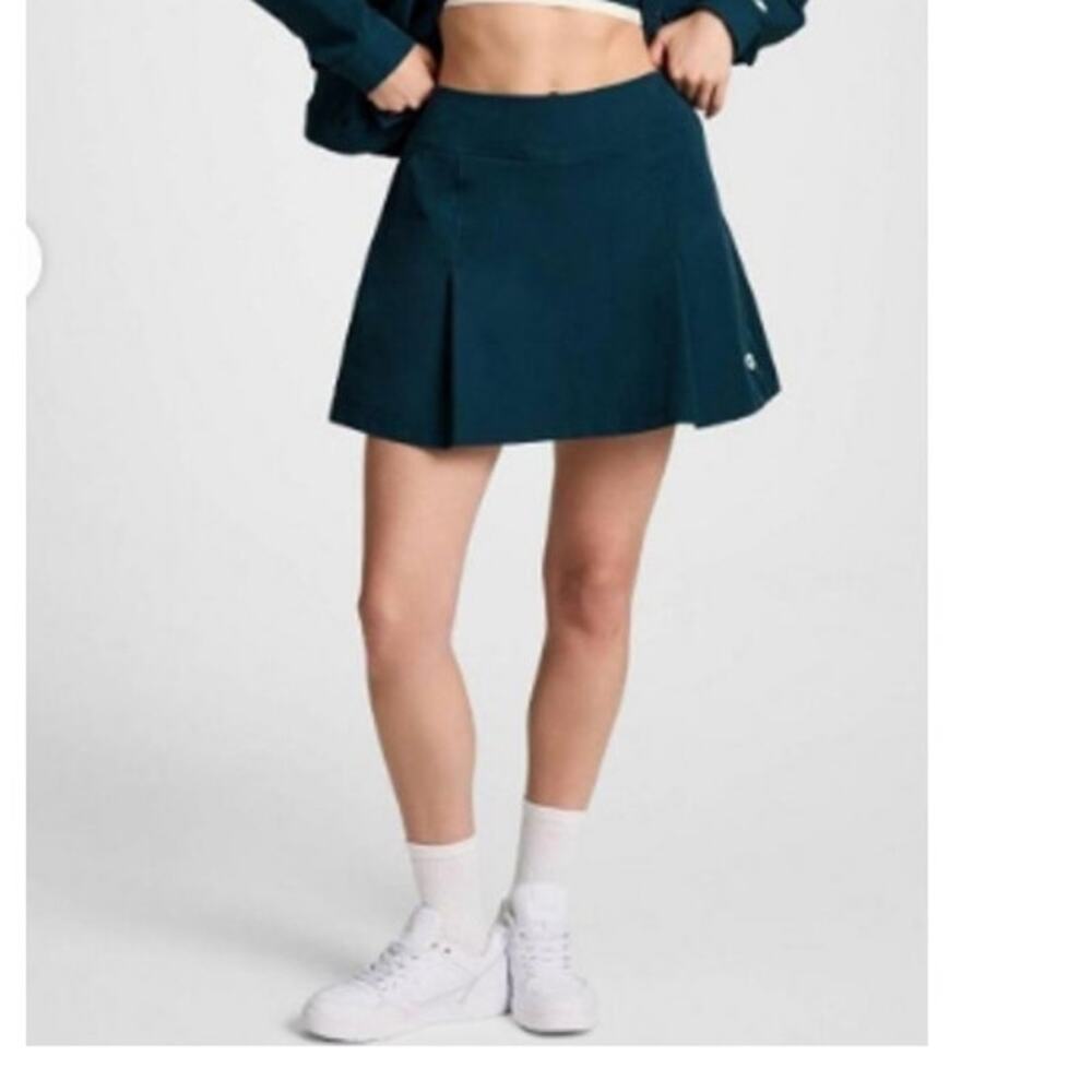 Champion NWOT Women's Size 4 Teal Blue-Green Skort Pockets Side Zip Preppy